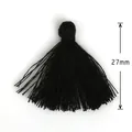 Nappina nera in cotone poliestere 27mm per creazione di gioielli e orecchini fai da te - 27mm / Nero