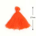 Nappina in cotone arancione da 27 mm per creazione di gioielli fai-da-te e accessori - 27mm / arancio-rosso