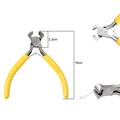 Mini 10cm yellow manual end cutting pliers for handmade jewelry DIY and wire trimming - End Cutting Pliers