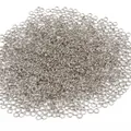 Polished silver metal split rings for DIY jewelry making and earring connection hardware - 5mm / Silver