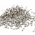 Silver hollow cylindrical copper positioning tube beads for DIY jewelry bracelet making - 2.5mm (500 Pieces/Pack) / White K (Shiny Silver)