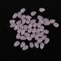9x6mm light pink teardrop glass beads for DIY hair accessories and jewelry making - Water Drop Style / 9x6mm (Set of 5) / Pink Jade