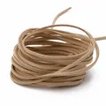 Rotolo di cordoncino scamosciato kaki da 3mm per creazione di gioielli e artigianato - 1m (Larghezza 2,8mm) / Kaki