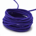 Cordino in finta pelle scamosciata viola scuro da 3mm per gioielli fai da te e hobby - 1m (Larghezza 2,8mm) / Blu medio