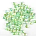 Wassertropfen Glasanhänger in transparentem Grün für DIY Schmuckherstellung Handwerk - Wassertropfen-Stil / 9x6mm (5er-Set) / Grün