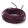 Donkerpaars 3mm imitatie suède koord voor DIY sieraden, armbanden en halskettingen - 3mm (Werkelijk 2.5-2.6mm) / Ongeveer 90m/Rol / Donkerpaars