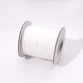 Rollo de cordón encerado blanco de 0,5-2,5mm para trenzado de joyas artesanales - aprox. 1.0mm (aprox. 10m/paquete) / Blanco