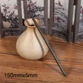 Klassischer 150mm dunkler Holz-Haarnadelstab für DIY traditionellen Hanfu Haarschmuck - 15cmx0.5cm Lochdurchmesser 1mm / Dunkelbraun