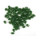 9x6mm grüne Glastropfen-Perlen für handgefertigten DIY-Schmuck und Haarschmuck-Sets - Wassertropfen-Stil / 9x6mm (5er-Set) / Dunkelgrüner Jade