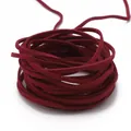 3mm donkerrood imitatiesuède koord platte fluwelen draad voor DIY sieraden maken - 3mm (Werkelijk 2.5-2.6mm) / Ongeveer 90m/Rol / Bordeauxrood
