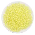 DIY acrylic beads with yellow core and transparent outer layer for handmade jewelry - Glossy Light Yellow