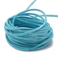 Hemelblauwe 3mm imitatiesuède koord voor DIY sieraden maken en gevlochten armbanden - 3mm (Werkelijk 2.5-2.6mm) / Ongeveer 90m/Rol / Meerblauw