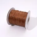 Rollo de cordón encerado marrón para bisutería DIY y artesanía tejida a mano - aprox. 1.0mm (aprox. 10m/paquete) / Marrón