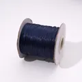 Cordón encerado azul marino en carrete de papel para joyería DIY y costura de cuero - aprox. 1.0mm (aprox. 10m/paquete) / Azul Marino