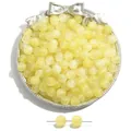 Translucent yellow cat-eye resin beads for DIY jewelry making and bracelets - Yellow