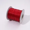 Bobina de cordón encerado rojo de 1-2 mm para hacer joyas DIY y pulseras trenzadas - aprox. 1.0mm (aprox. 10m/paquete) / Rojo Oscuro