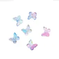 Colorful gradient butterfly beads with gold foil for DIY jewelry making - 11×9.5mm (10 Pieces/Pack) / Gradient Blue Purple Gold Foil