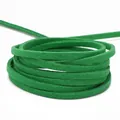 Rotolo di cordoncino scamosciato verde erba 3mm per gioielli fai da te e tessitura - 4m Confezione (Larghezza 2,5-2,6mm) / Verde Smeraldo
