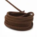 Cordino in finta pelle scamosciata marrone da 3mm per gioielli fai da te e bracciali - 4m Confezione (Larghezza 2,5-2,6mm) / Caffè