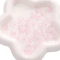 Pink transparent resin butterfly charms for DIY hair accessories and jewelry making - 11×9.5mm (10 Pieces/Pack) / Transparent Pink