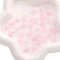 Translucent pink butterfly resin charms for DIY jewelry and hair accessory making - 11×9.5mm (10 Pieces/Pack) / Rose Quartz Color