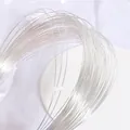 Pure silver plated copper wire for jewelry making and handmade DIY beading crafts - 0.4mm / Silver Plated