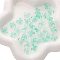Light green translucent butterfly resin beads for DIY hair accessories and jewelry making - 11×9.5mm (10 Pieces/Pack) / Blue Gold Gold Foil