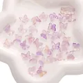 Aurora butterfly beads in gradient lavender for DIY jewelry and hair accessories - 11×9.5mm (10 Pieces/Pack) / Purple Gold