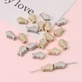 Fishbone shaped CCB plastic spacer beads for DIY jewelry in gold and silver finish - Fishbone / 30 Pieces/Pack (12x8mm) / Silver