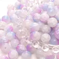 Dreamy purple and blue gradient cracked glass beads for DIY jewelry making and bracelets - Blue Purple 2#