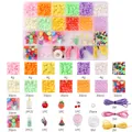 Kit de creación de joyas DIY 24 compartimentos con cuentas de fruta y acrílico - Estilo Fiesta de Frutas