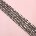 Perles en verre cristal facettées gris fumé en forme de cône long pour bijoux DIY - Gris
