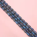 Perles en cristal bleu foncé taillées pour la création de colliers DIY - Bleu Foncé