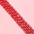 Perles en verre cristal rouge conique à facettes pour la création de bijoux DIY - Rouge