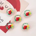 Cuentas DIY calcetín navideño en vidrio transparente para hacer joyas festivas - Calcetín de Navidad / 19mm (Agujero de 1,5mm) 1 Pieza/Paquete