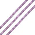 Dettaglio macro di perline a tubo in ematite viola opaca per la creazione di gioielli DIY - Viola Chiaro