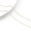 14k gold plated pearl chain for DIY jewelry making necklaces and bracelets - Dense Pearl Style / 50cm/Pack / Gold