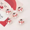 DIY Christmas snowman glass beads for jewelry making, 5-piece set for bracelets - Red Scarf Snowman / 19mm (1.5mm Hole) 1 Piece/Pack