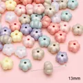 13mm bunte Acrylblumen-Perlen für DIY-Armband und Halskette Schmuckherstellung - 13mm Blume / 25er Pack / Zufällige Mischfarben