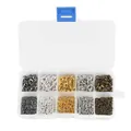 DIY Schmuckbastelset mit Karabinern und Biegeringen in einer 10-Fach-Sortierbox - Box 7 (10-Gitter Mehrfarbiges Karabiner & Biegeringe Set)