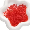 Levendige rode doorschijnende glaskralen voor doe-het-zelf sieraden en handwerk - 2x4mm Gat Ongeveer 1mm / 30 Stuks/Pak / Oranjerood