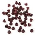 Perline coniche in legno marrone rossastro scuro per la creazione di gioielli fai da te - 6x7mm (2 Pezzi/Confezione) / Violetto