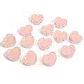 Pink acrylic heart smiley face beads for DIY bracelets and handmade jewelry - 20x18x8mm Hole Diameter 3mm (10 Pieces/Pack) / Flesh Pink