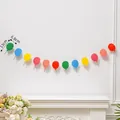 Striscione colorato in carta a forma di palloncino per feste e decorazioni murali - Striscione di Palloncini in Cartone Animato