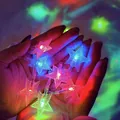 Star-shaped colorful LED fairy lights held in hands for indoor festive room decoration - Star Lamp / Colorful