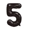 32-inch black numeric 5 balloon for birthday party and anniversary celebration decor - Number 5