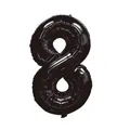 32-inch black foil number 8 balloon for birthday party decorations and photo props - Number 8