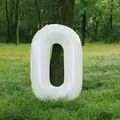 Globo de papel de aluminio blanco número 0 de 32 pulgadas para cumpleaños y picnic - Número 0