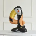 Standing toucan-themed number 4 foil balloon for children's birthday party decor - Standing Toucan Number Four