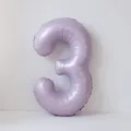Macro di palloncino numero 3 viola crema da 40 pollici per decorazioni di feste - Numero 3